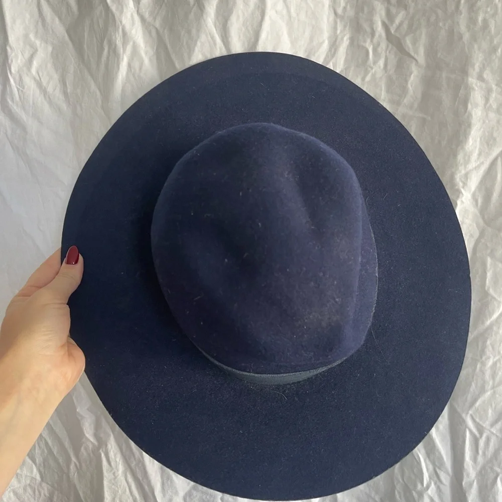 Anthropologie | Accessories | Navy Anthropologie Wool Fedora